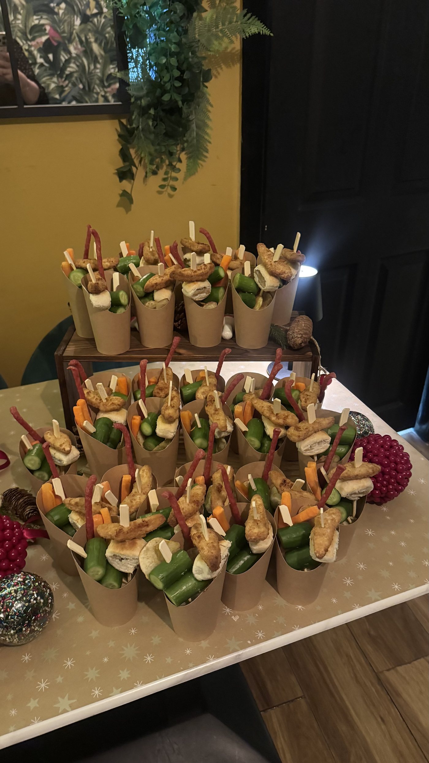 A display of individual grazing cones