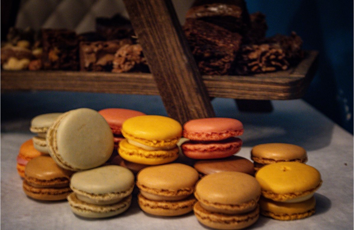 Macarons and sweet treat detail